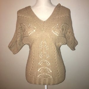 Romeo And Juliet Couture Tan Knitted Sweater Sz M